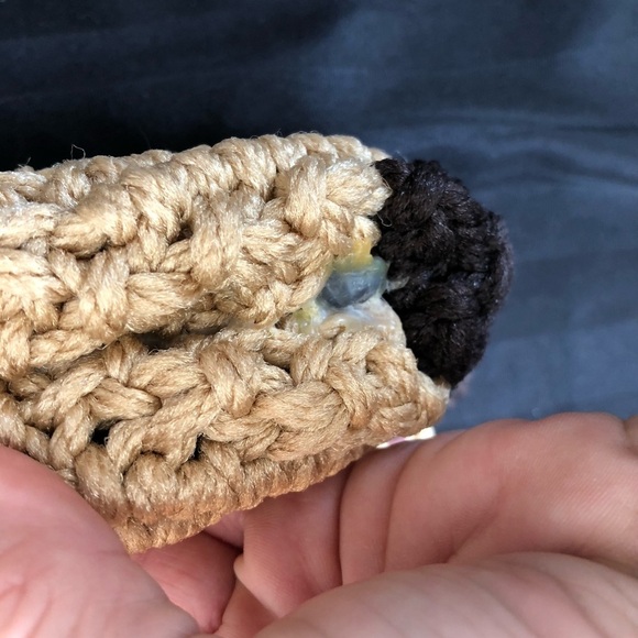 Vtg Handmade Macrame Purse - Picture 13 of 15